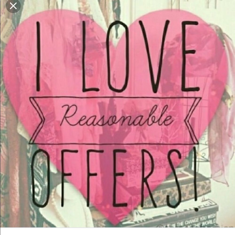 Reasonable offers welcomed! 